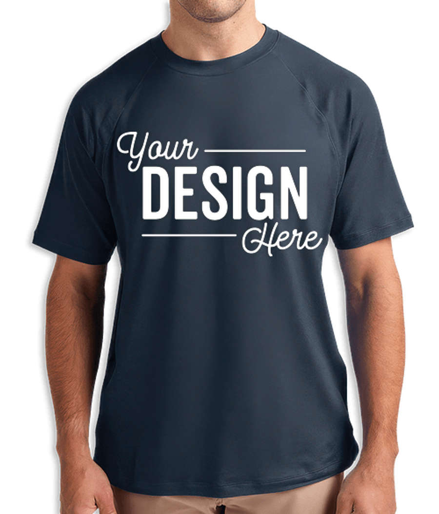Charles River Cayak Stretch Recycled Performance Shirt in Navy Heather