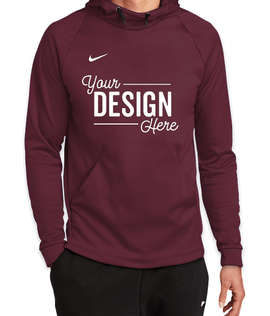 Nike Therma-FIT Pullover Performance Fleece Hoodie - Color: Team Dark Maroon