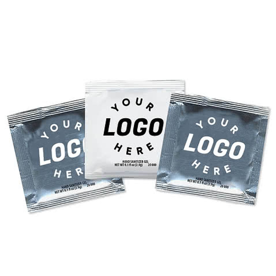 Sanitizer Gel Packet in Silver