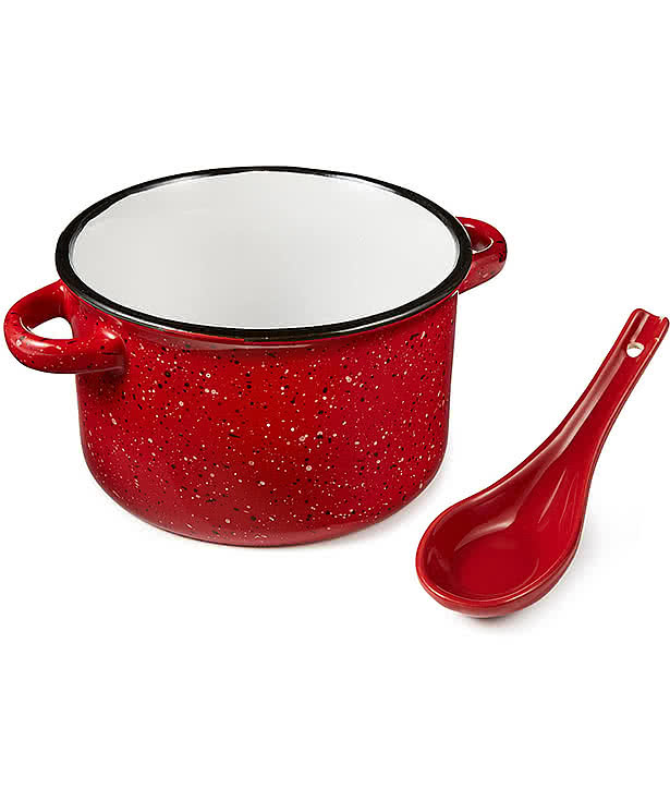 20 oz. Campfire Ceramic Bowl with Spoon