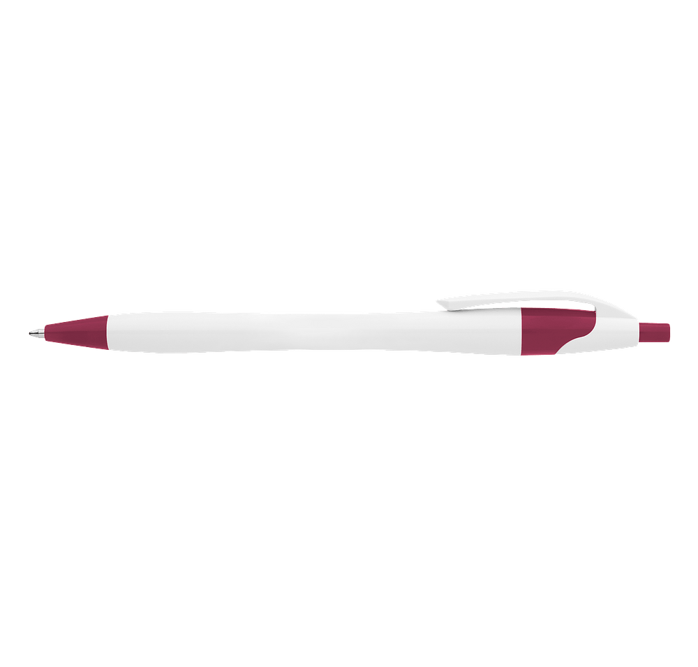 Dart White Body Retractable Pen (blue ink)-default