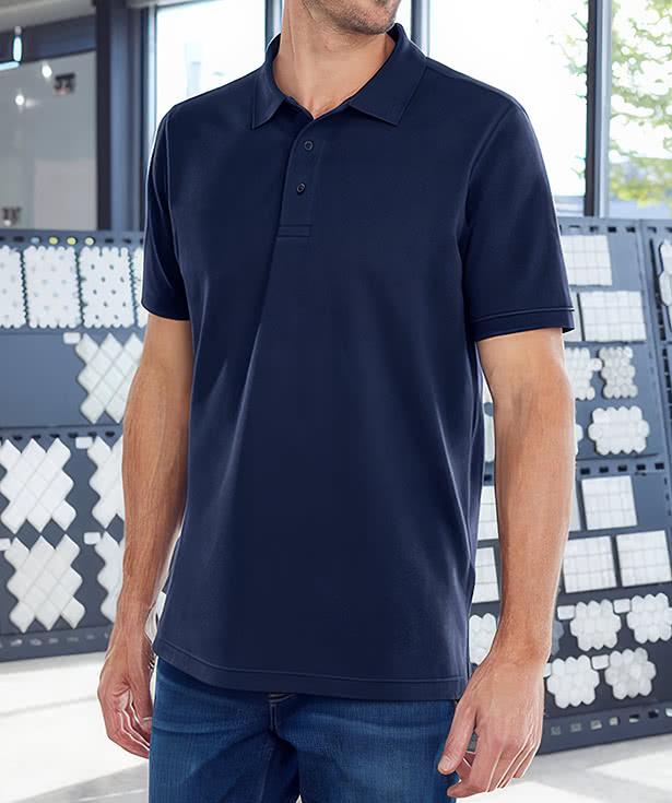 Harriton Valiant Cotton Snag Protect Pique Polo - Printed