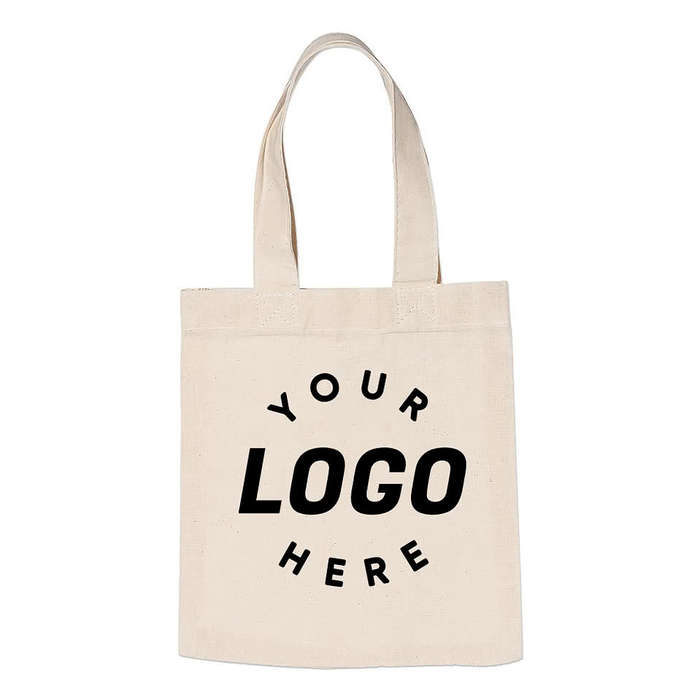 Small Lightweight Cotton Canvas Tote Bag