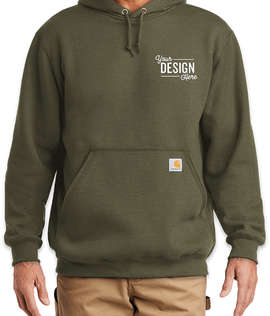 Carhartt Midweight Pullover Hoodie - Embroidered - Color: Moss