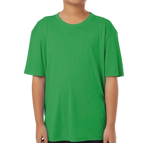 AllPro Youth Interlock UPF 50 Performance Shirt in Kelly Green