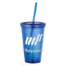 16 oz. Sedici Acrylic Tumbler with Straw