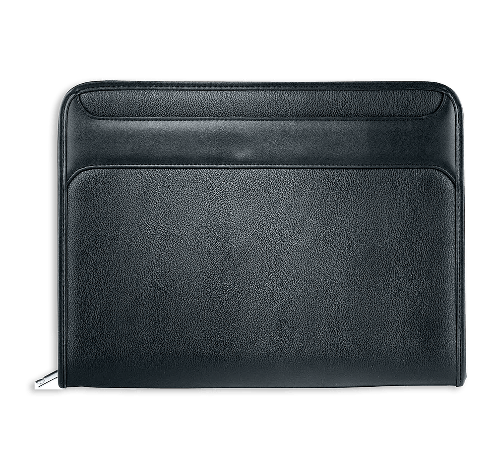 Debossed Burke Zippered Padfolio-default
