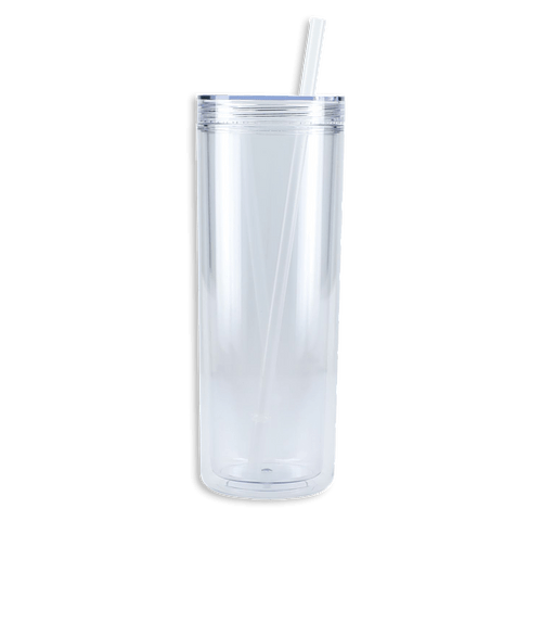 16 oz. Chroma Acrylic Eco Tumbler with Straw in Clear