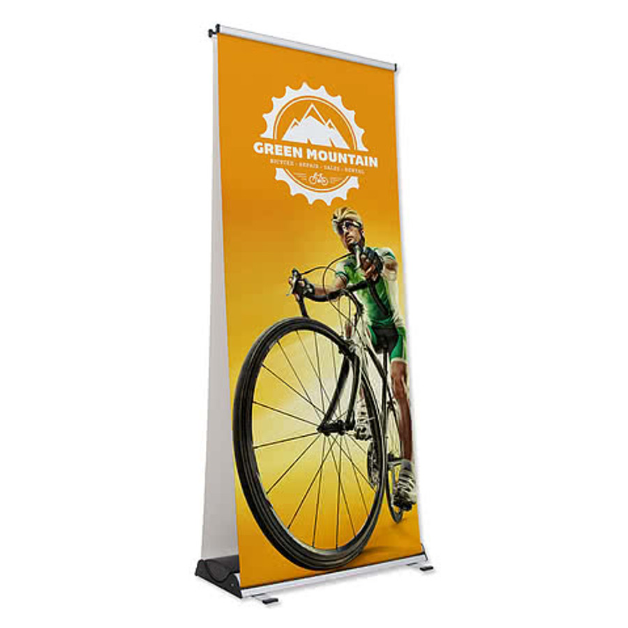 Full Color 34.3" x 81.5" Element Retractable Banner Kit in Navy