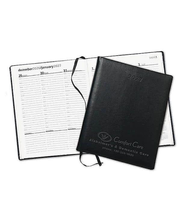 Debossed Symphony Weekly Desk Planner