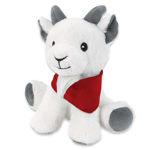 6" Little Buddy Goat Plush Animal in Red