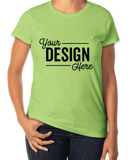 Gildan Women's Lightweight Jersey T-shirt - Color: Key Lime