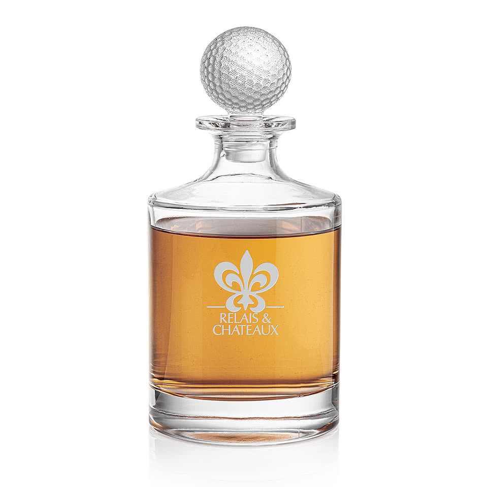 Laser Etched 30 oz. Fairway Golf Decanter with Lid