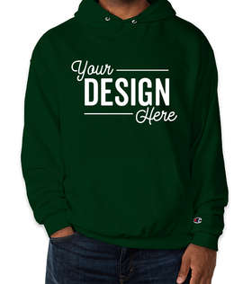 Champion Powerblend Pullover Hoodie - Color: Dark Green