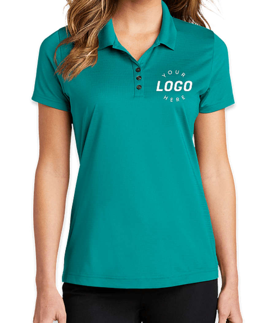 Port Authority Women's Eclipse Stretch Performance Polo - Printed in Tropic Blue