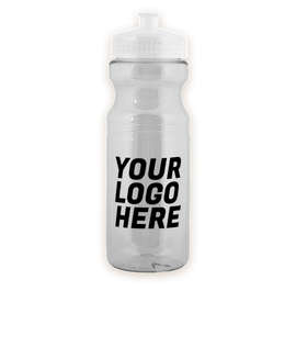 24 oz. Translucent Bike Water Bottle - Color: Transparent Clear