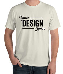 Royal Apparel USA-Made Organic Eco 50/50 T-shirt - Color: Eggshell