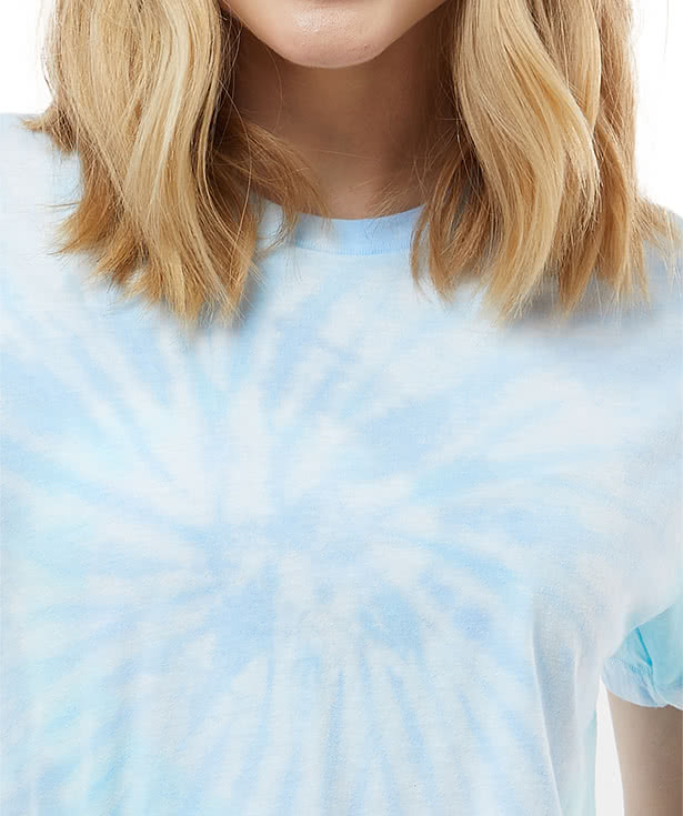 blue tie dye shirt women's