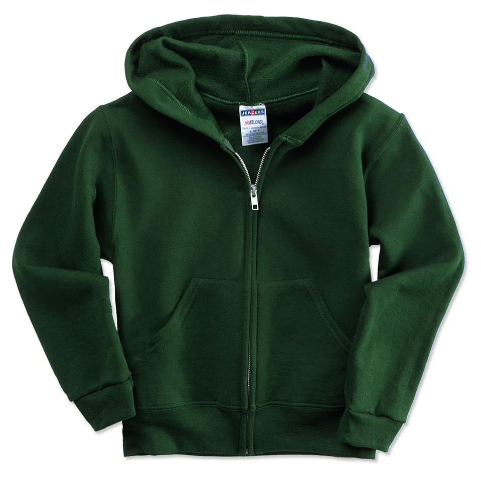 Jerzees Youth Nublend 50/50 Zip Hoodie
