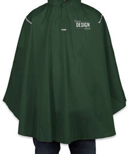 Team 365 Packable Reflective Poncho - Color: Sport Forest
