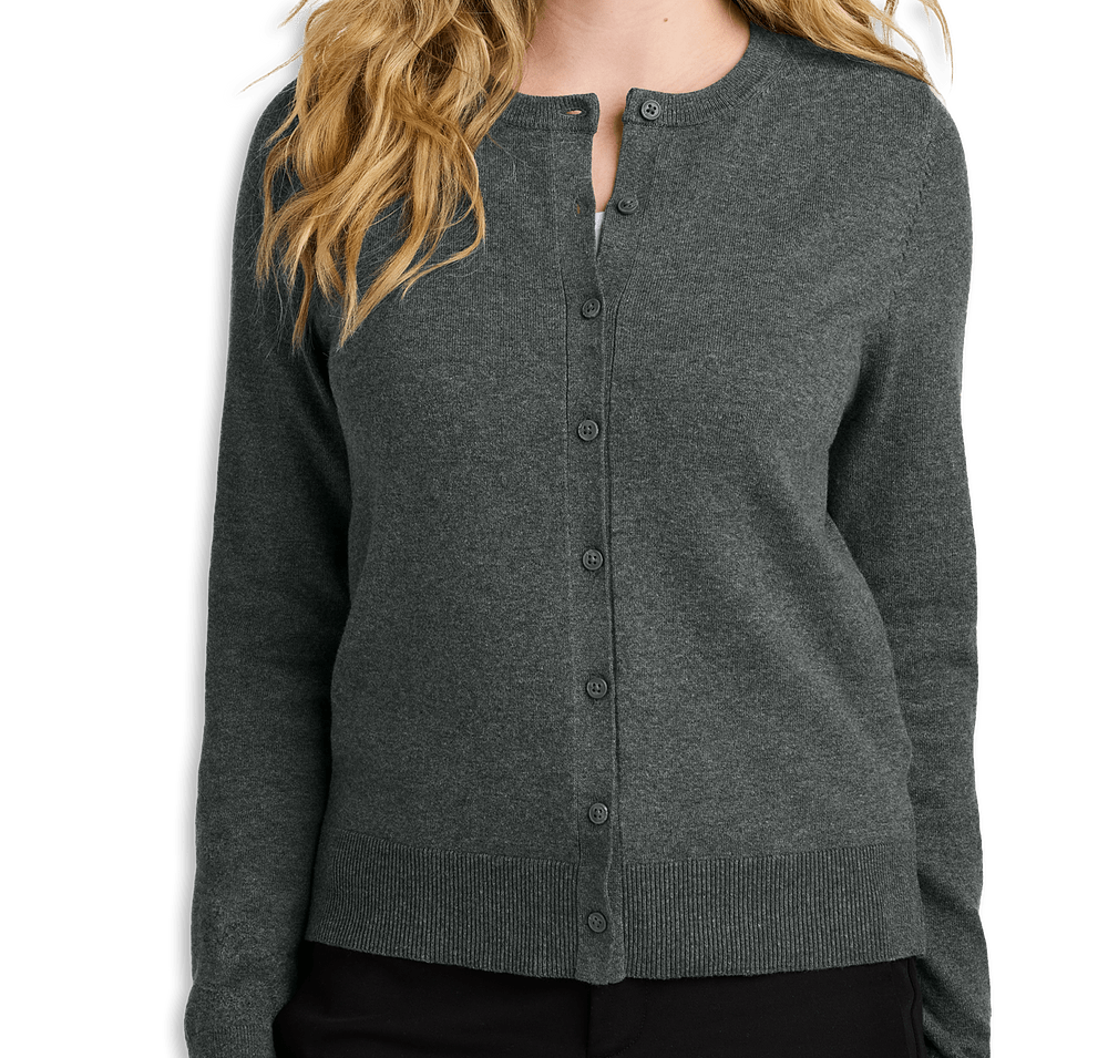 Port Authority Women’s Easy Care Crewneck Button-Front Cardigan-default