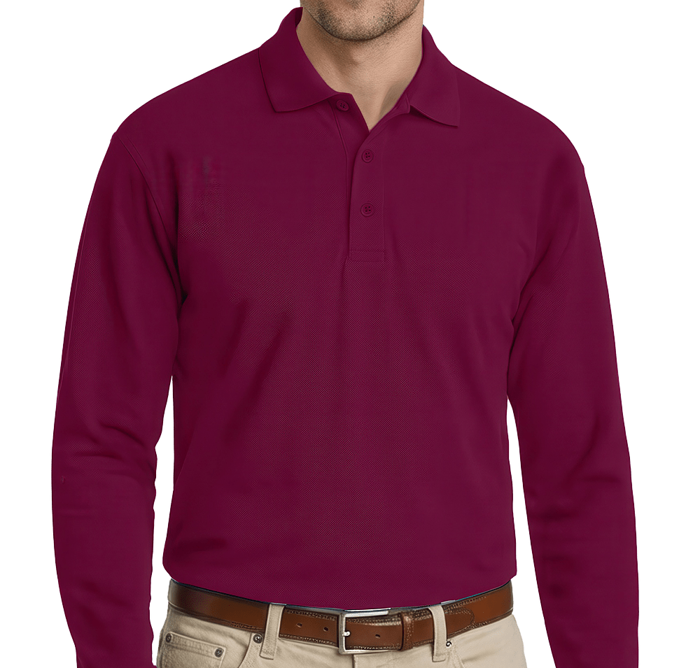 Blue Generation Soft Touch Long Sleeve Pique Polo-default