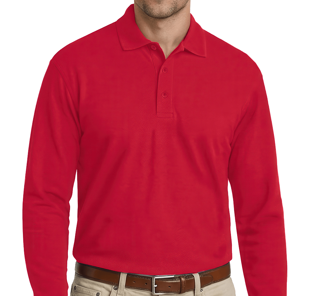 Blue Generation Soft Touch Long Sleeve Pique Polo-default