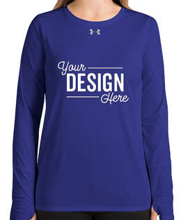 Under Armour Women's Long Sleeve Locker Performance Shirt 2.0 - Color: Royal