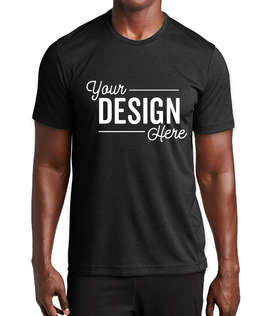 Sport-Tek Endeavor Performance Shirt - Color: Black Heather / Black