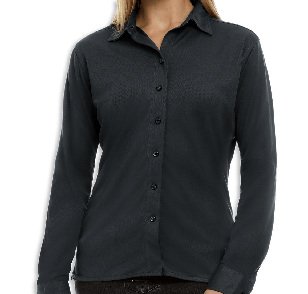 Blue Generation Women's BLU-X-DRI Stretch Long Sleeve Woven Shirt-default