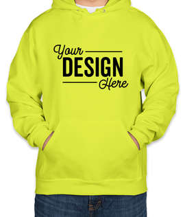 Jerzees Super Sweats 50/50 Pullover Hoodie - Color: Safety Green