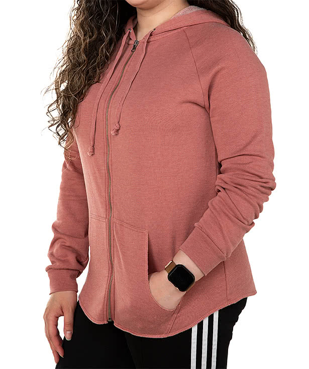 Independent Trading Women's California Wave Wash Zip Hoodie
