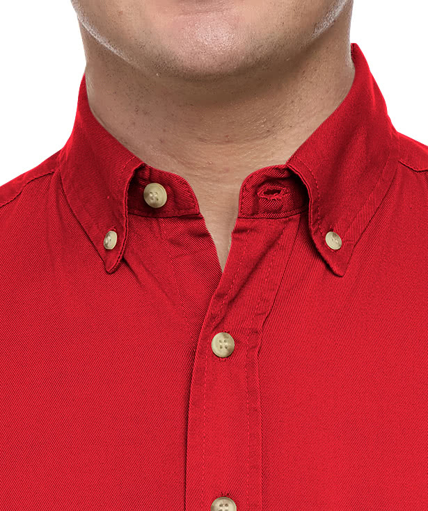 Blue Generation Colorfast Twill Long Sleeve Dress Shirt
