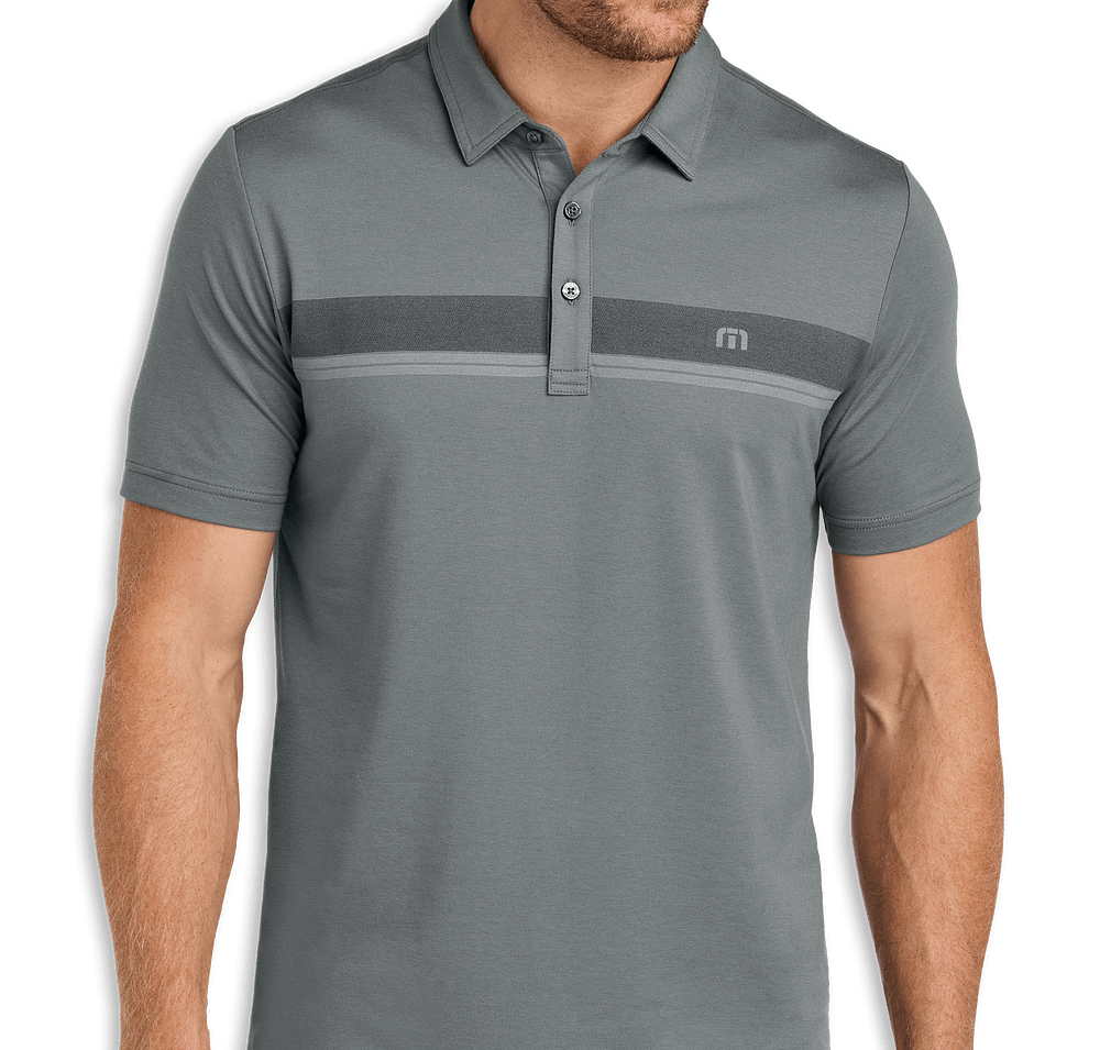 TravisMathew Glenview Stripe Recycled Performance Polo - Embroidered-default