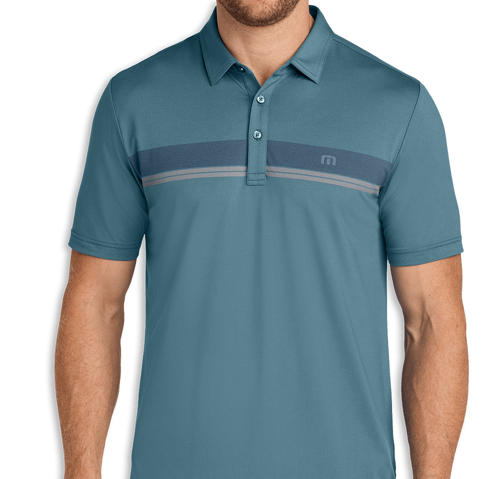 TravisMathew Glenview Stripe Recycled Performance Polo - Printed-default