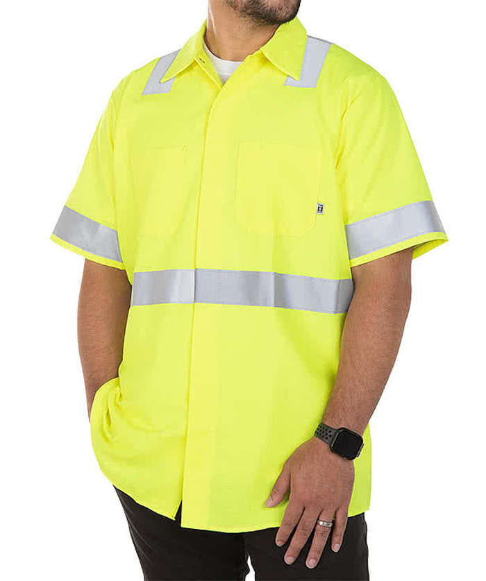 Red Kap Class 2 Hi-Vis Ripstop Work Shirt
