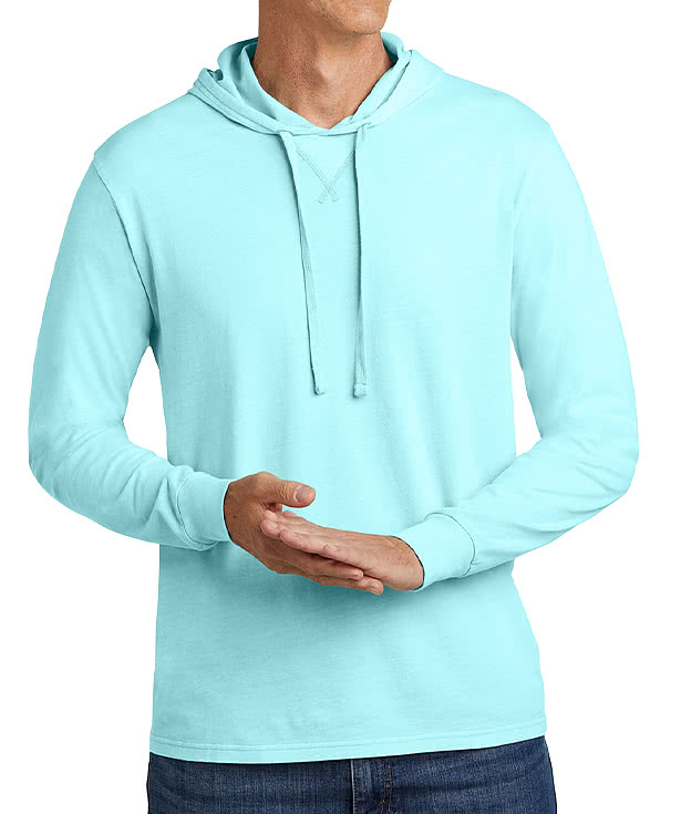 Allmade Mineral Dye Organic Cotton Hooded Long Sleeve T-shirt