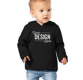Bella + Canvas Toddler Sponge Fleece Pullover Hoodie - Color: Black