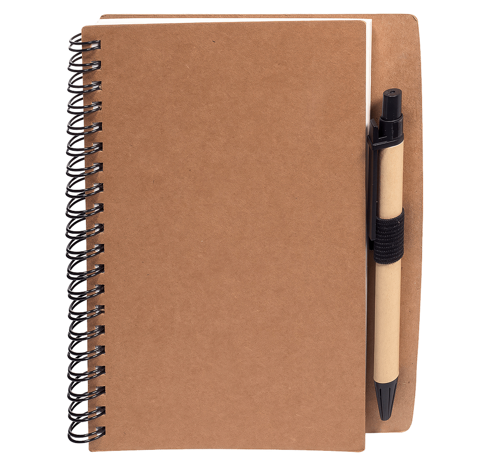 Stone Paper Spiral Notebook & Pen 5.5" X 7"-default