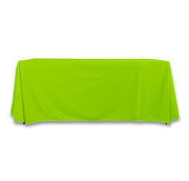 Full Color 6' Poplin Throw Tablecloth - Color: Lime Green