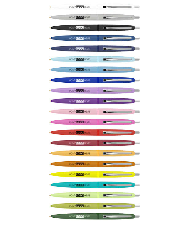 Clic Silver Trim Ballpoint Pen (blue ink)