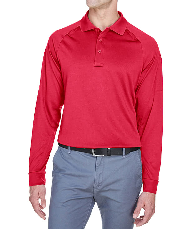 Harriton Advantage Tactical Long Sleeve Performance Polo