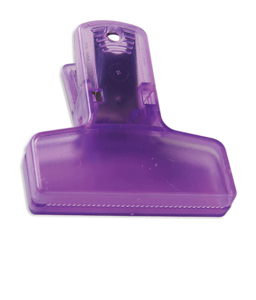 Keep-It 2.5” Chip Clip with Magnetic Backing in Translucent Purple