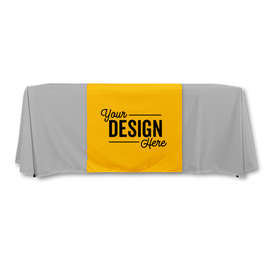Full Color 7.5' Table Runner - Color: Athletic Gold
