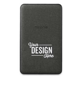 Laser Engraved mophie Snap+ Mini 5,000 mAh Wireless Power Bank - Color: Black