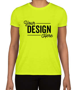 Gildan Women's Soft Jersey Performance Shirt - Color: Safety Green
