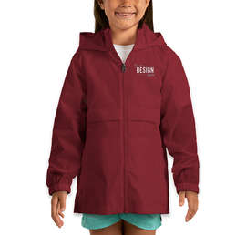 Team 365 Youth Zone Protect Lightweight Jacket - Color: Sport Maroon