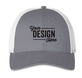 Richardson Stretch Fit Trucker Hat - Color: Heather Gray / White