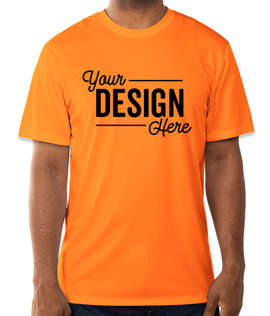 Hanes Cool Dri Performance Shirt - Color: Safety Orange