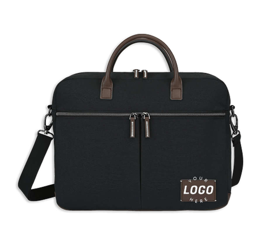 Heritage Supply Co. Legacy Recycled 16" Computer Messenger Bag in Black
